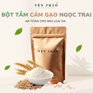 Bột tắm trắng cám gạo và ngọc trai