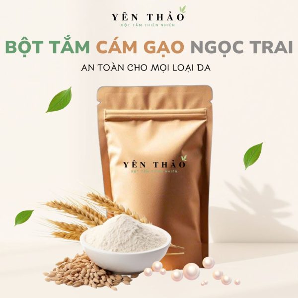 Bột tắm trắng cám gạo và ngọc trai