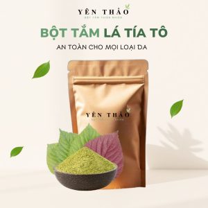 Bột tắm lá tía tô