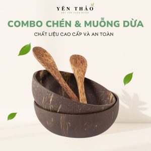 Combo chén & muỗng dừa